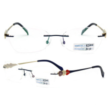 Rimless Metal Titanium Eyeglass Frames (BJ12-304)